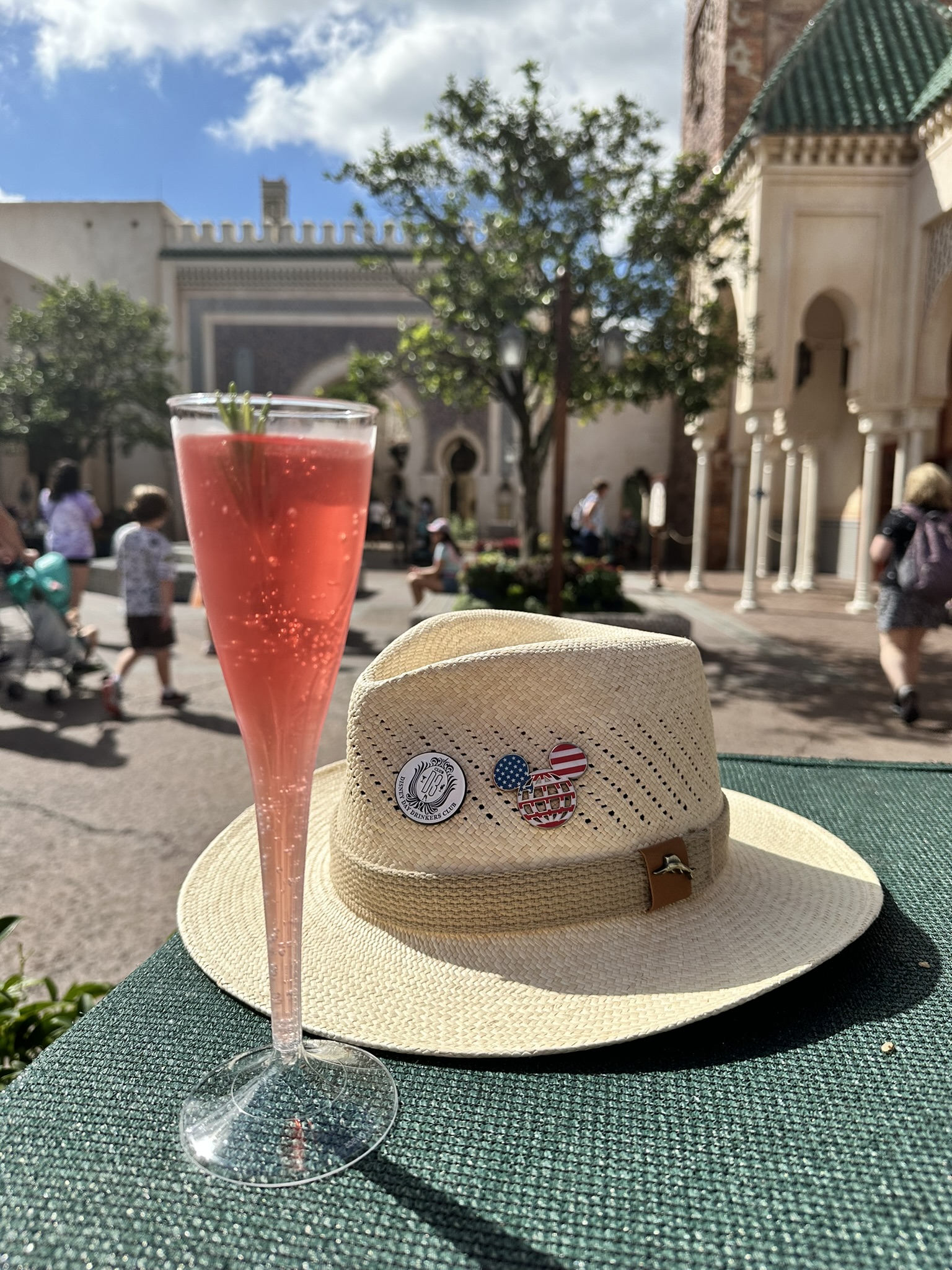 Champagne with a World Showcase view during Food & Wine