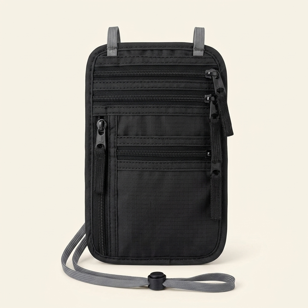 RFID Passport Neck Wallet
