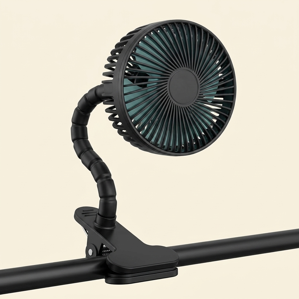 Clip-On Stroller Fan